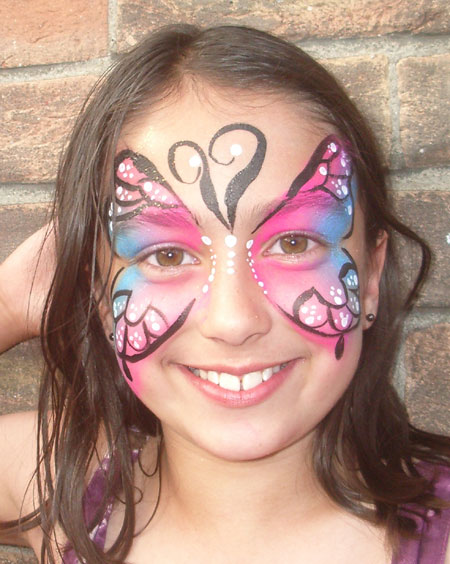 Butterfly face painting