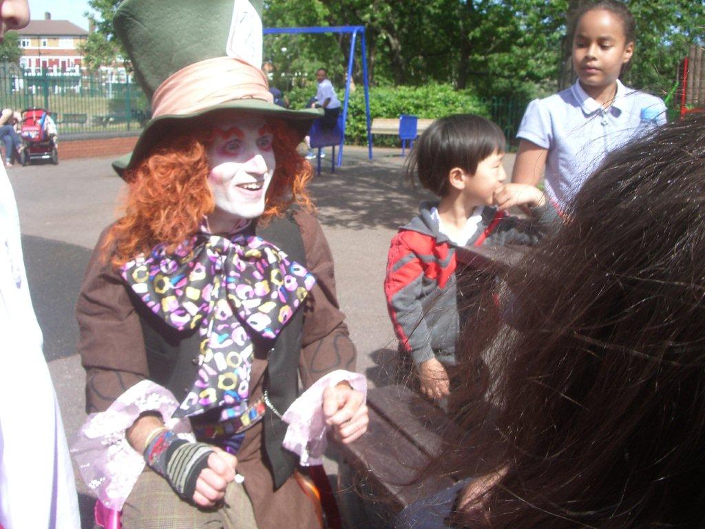 Mad Hatter character appearance London