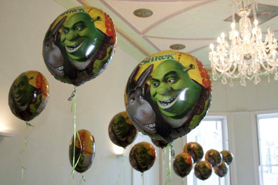 Shrek party theme foil balloons