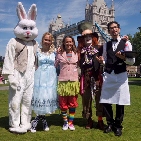 Alice in Wonderland party theme London 2