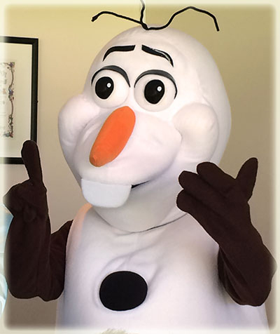 Frozen Olaf Mascot