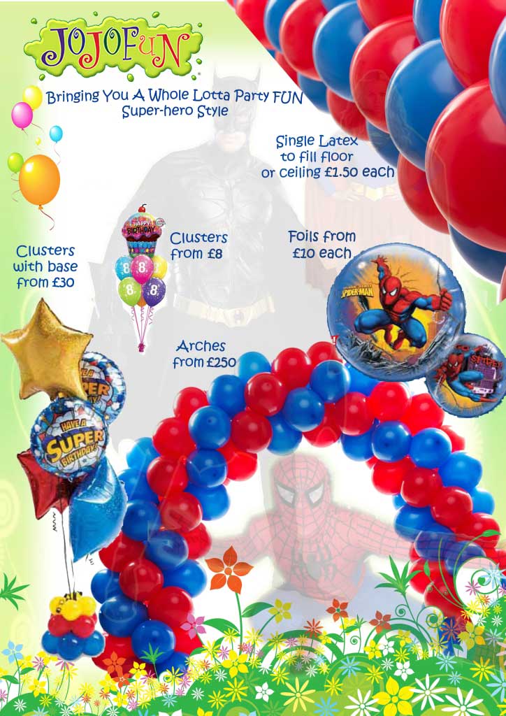 Superhero party theme options